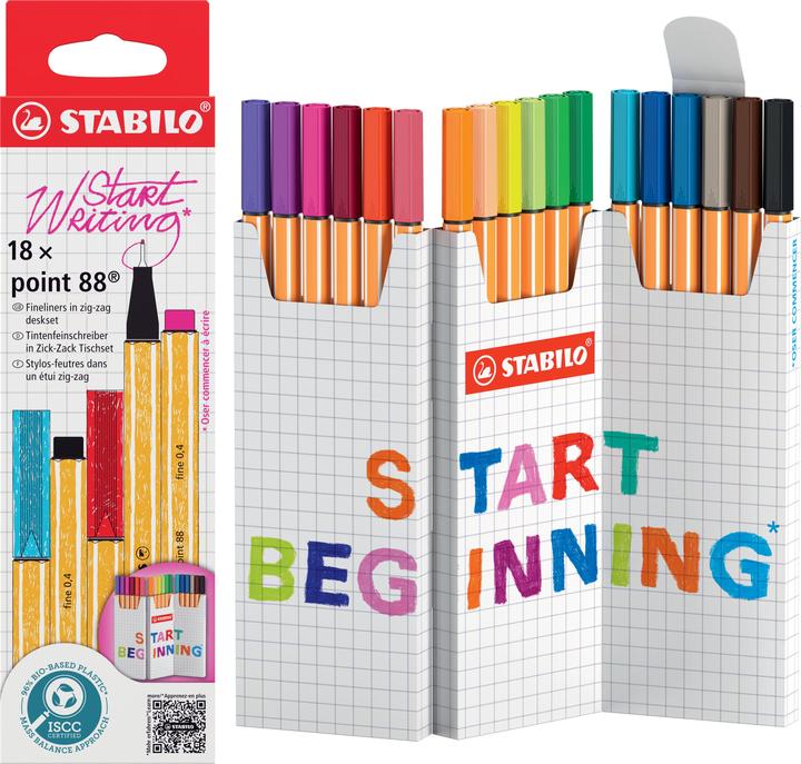 Actual product image STABILO Point 88 Zick Zack 18er Etui (Multicolor, 18 x)