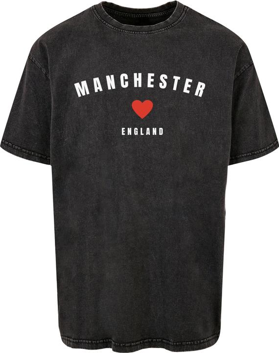 Merchcode Manchester X Acid Washed Heavy Oversize Tee - 111645 (S)