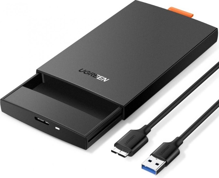 Actual product image Ugreen SSD/HDD enclosure 2.5" USB 3.0 SATA black (CM237) (2.5")