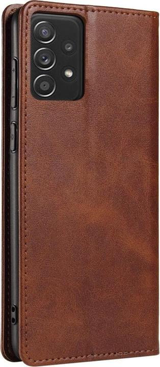 Image du produit Cover-Discount Galaxy A23 - Stand Flip Case Housse marron foncé (Samsung Galaxy A23)
