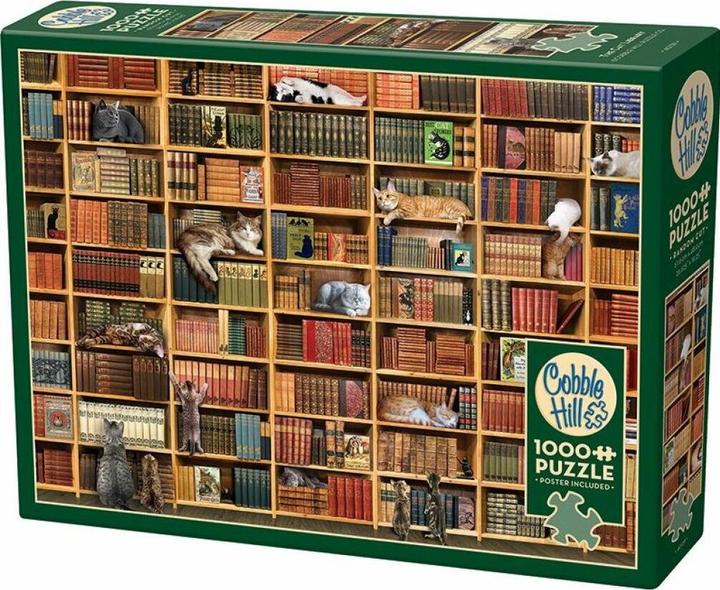 Produktbild Cobble Hill The Cat Library (1000 Teile)