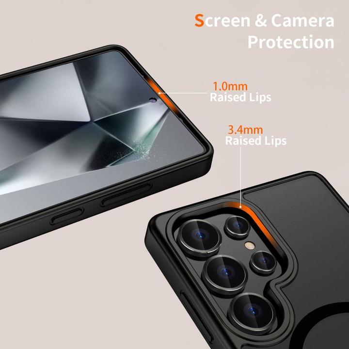 Image du produit Tech-Protect MagMat MagSafe Case pour Samsung Galaxy S25 Ultra - Noir (Samsung Galaxy S25 Ultra)