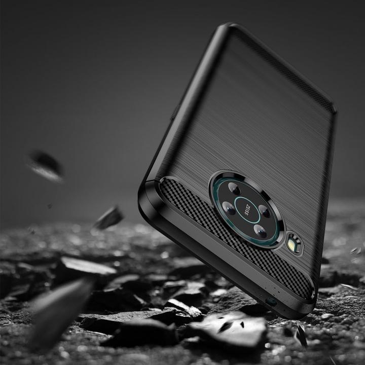 Actual product image Hurtel Carbon Case Flexible cover for Nokia X100 black (Nokia X100)