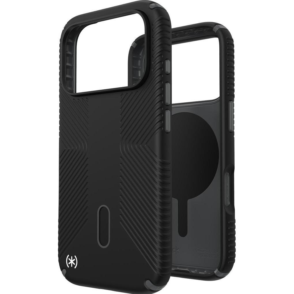 speck Presidio2 Grip + ClickLock Apple iPhone 17 Pro Black - with Microban (Apple iPhone 17 Pro), Cover smartphone, Nero