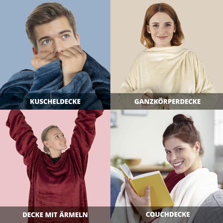 Actual product image Walser Kuscheldecke mit Ärmeln (180 x 150 cm)