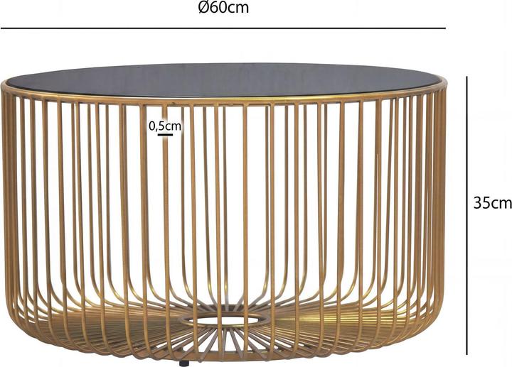 Produktbild Wohnling Glas (60 x 60 x 35 cm)