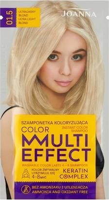 Actual product image Joanna Multi Effect Keratin Complex Colour Instant Colour Shampoo 01.5 Ultra Lightonde 35G (Liquid shampoo)