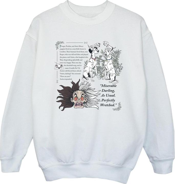 Produktbild Disney 101 Dalmatians Miserable Darling Sweatshirt Mädchen (140, 146)