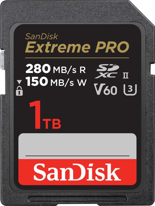 Immagine prodotto SANDISK Extreme PRO UHS-II V60 (1000 GB, SDXC, U3, UHS-II)