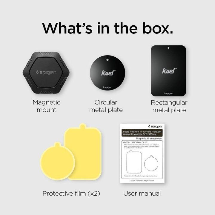 Image du produit Spigen QS11 Support de voiture magnétique pour bouche d'aération