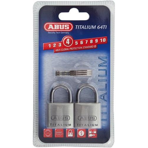 Abus, Vorhängeschloss, Hangschloss 64TI / 30 Twin SB