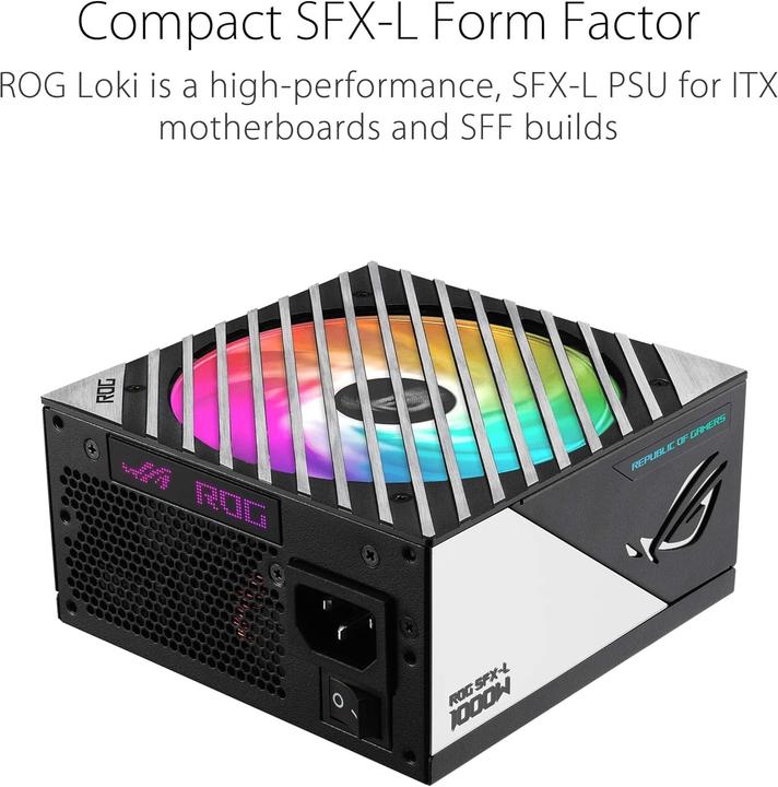 Immagine prodotto ASUS Alimentatore NEZ ROG Loki SFX-L Platinum (1000 W)
