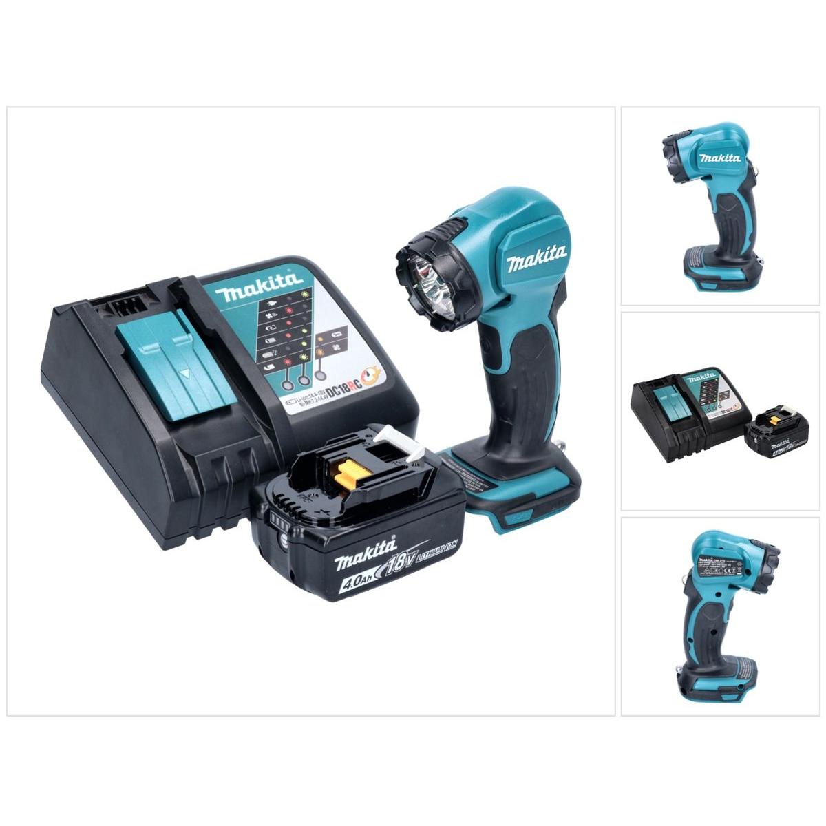 Makita, Arbeitsleuchte, DEADML 815 RM1 LED Akku Handleuchte 14,4 - 18 V 160 lm + 1x Akku 4,0 Ah + Ladegerät (160 lm)