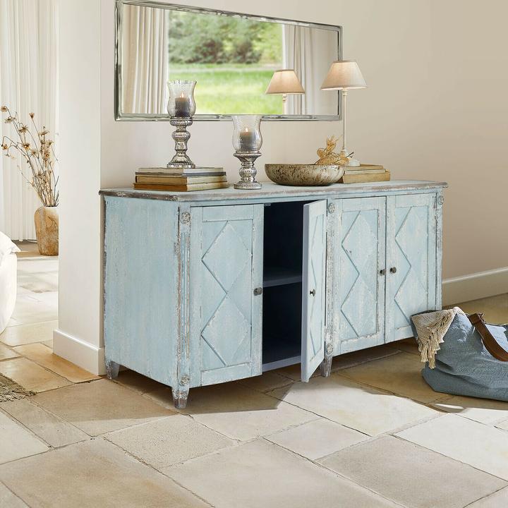 Image du produit Loberon Kommode Resplandor antikblau (160 x 50 x 78 cm)