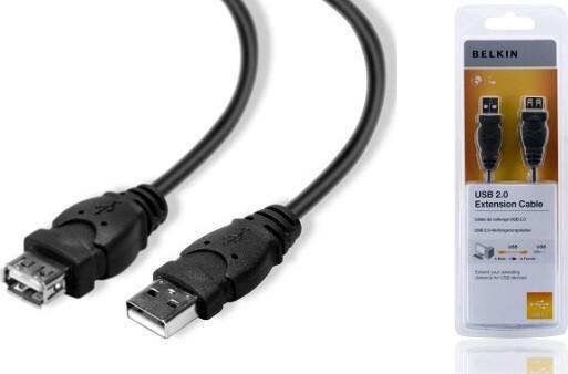 Produktbild Belkin USB-Verlängerungskabel (1.80 m, USB 2.0, 2.50 W)