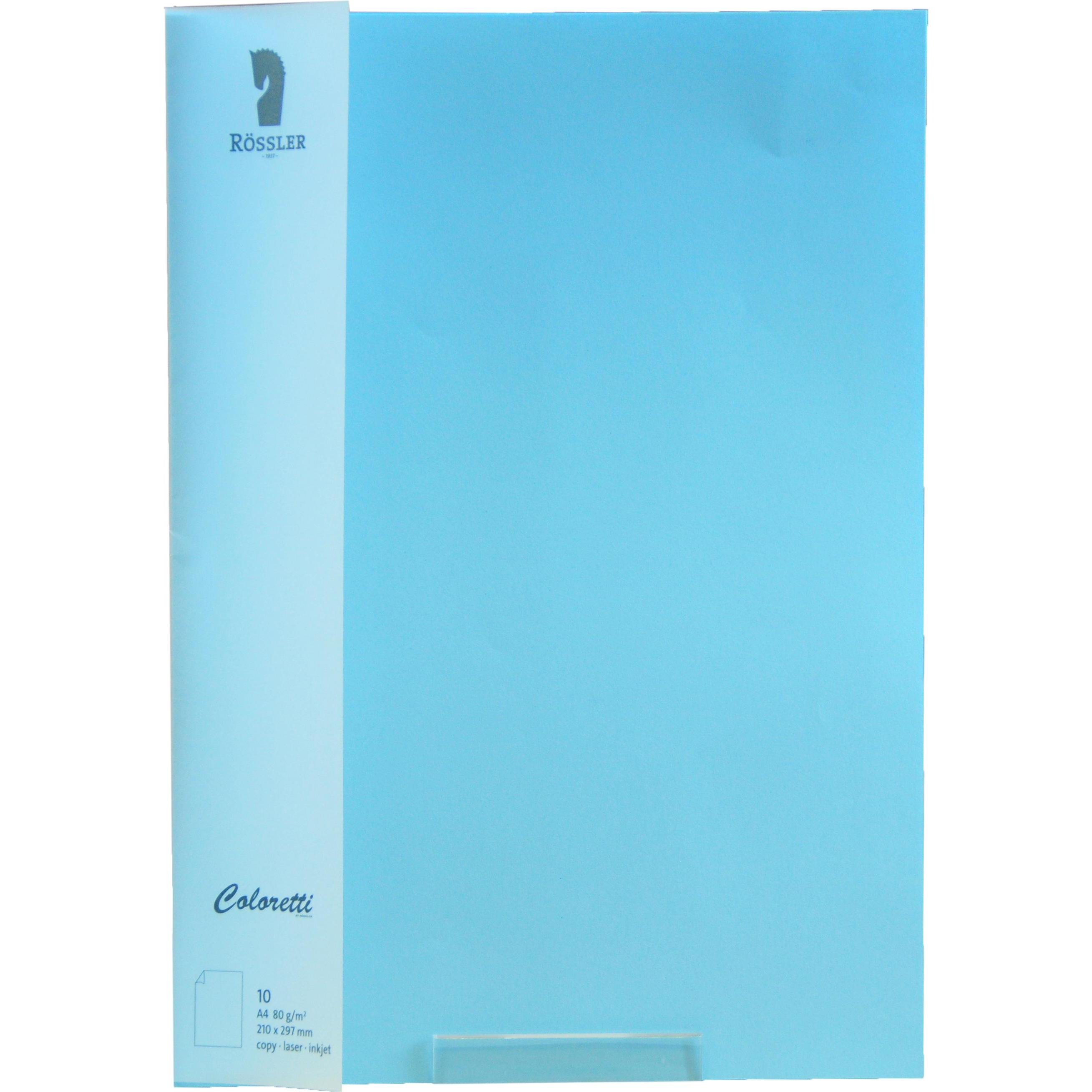 Magni, Grusskarte + Briefpapier, 220701517 - Coloretti Briefpapier, 80g/m², DIN A4, himmelblau, 10 Blatt (10 Stk.)