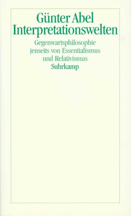 Produktbild Interpretationswelten (Deutsch, Günter Abel, 1993)