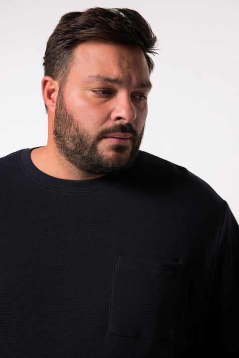 Produktbild Men+ Langarmshirt, Waffelstruktur, Bauchfit, Rundhals (8XL)