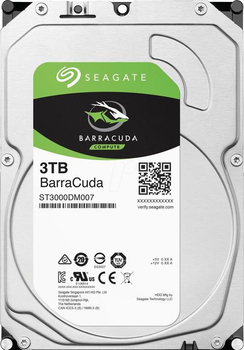 Actual product image Seagate BarraCuda (3 TB, 3.5")