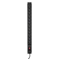 Produktbild Activejet COMBO 12er Steckdosenleiste 5m schwarz (12 x, CEE 7/5, 5 m)