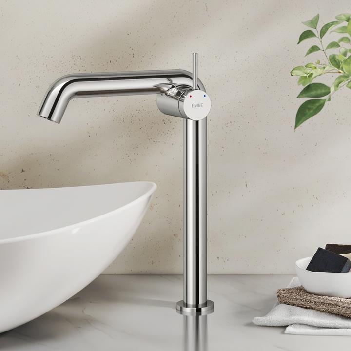 Produktbild Emke Wasserhahn Bad Messing Keramikkartusche Luftsprudler Waschtischarmatur Mischbatterie einfache Instal