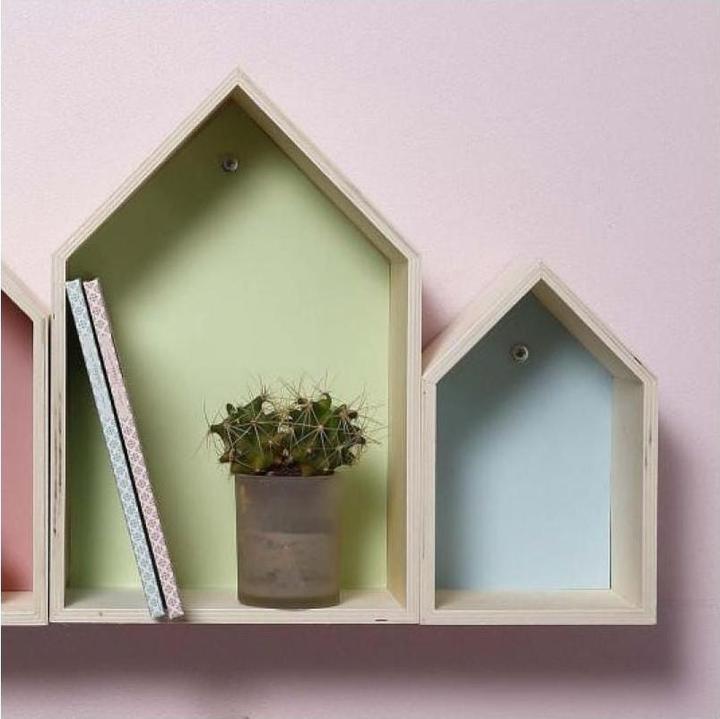 Actual product image Creativ Company Wall shelf house set (20 x 10 x 31 cm)