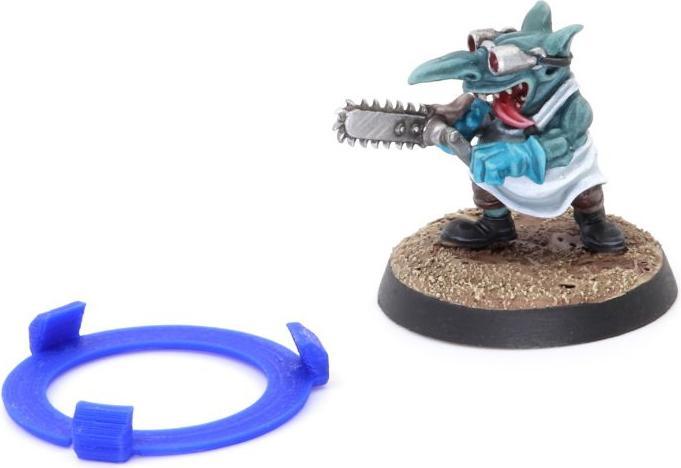 Actual product image Tabletop-Art Accessories Squad Marker - 40 mm Light Green 5 parts (Plastic)