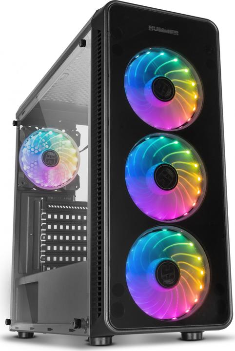 Produktbild Nox ATX TOWER HUMMER TGM RAINBOW RGB - Tower (ATX, mATX, Mini-ITX)
