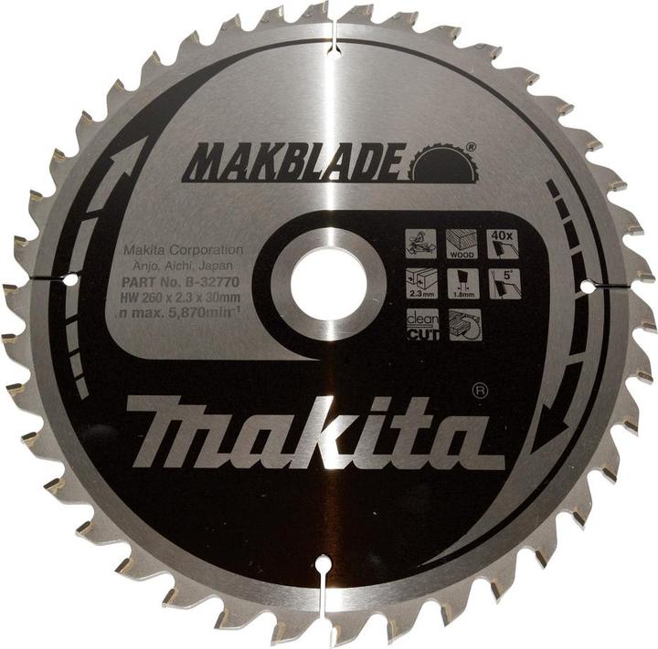 Produktbild Makita Kreissäge 260x30x 40 Zähne