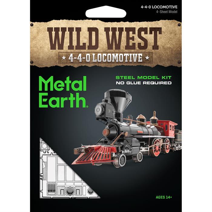 Actual product image Metal Earth Wild West 4-4-0 Locomotive