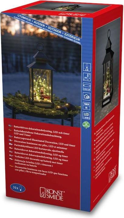 Produktbild Konstsmide LED-Laterne Weihnachtsmann mit Kind 15 x 32 cm