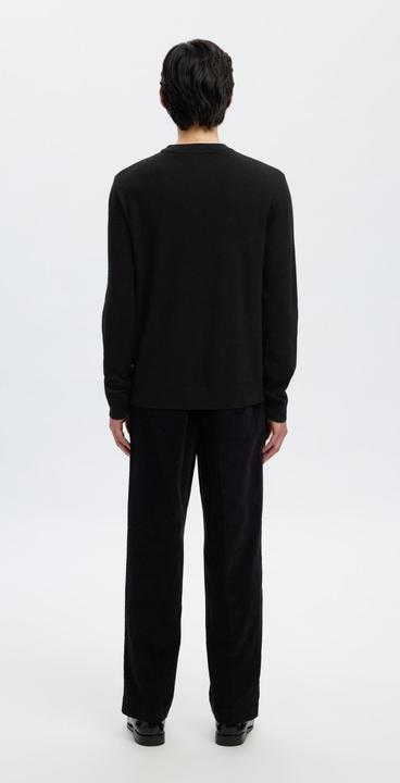 Actual product image Selected Slhtray Brushed Knit Relaxed Crew Noos (XL)