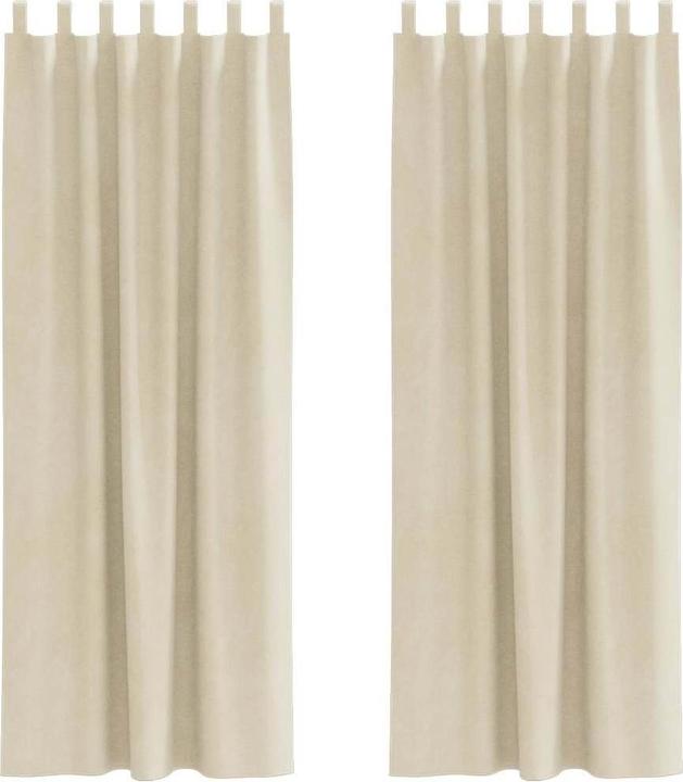 VidaXL Blackout curtains with loops (140 x 260 cm)