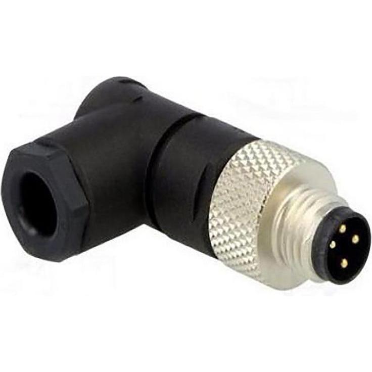 RS PRO Connettore M8 Spina per montaggio su cavo, 4 poli 3.0A, connessione a vite IP67, Cavo + Spina elettrica