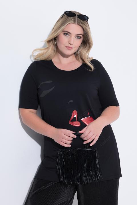 Produktbild Miamoda T-Shirt, A-Linie, Frauen-Motiv, Glitzersteinchen (58)