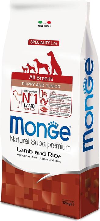 Immagine prodotto Monge Speciality Line All Breeds Puppy Lamb, Rice & Potatoes (Junior, 1 pz., 12000 g)