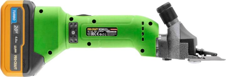 Immagine prodotto Procraft Tosatrice per pecore a batteria SC20 20 V 76 mm + 1 batteria 4,0 Ah + caricabatteria +