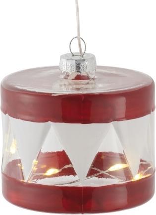 Produktbild Sirius LED Baumschmuck Elly Trommel, Rot (1x)