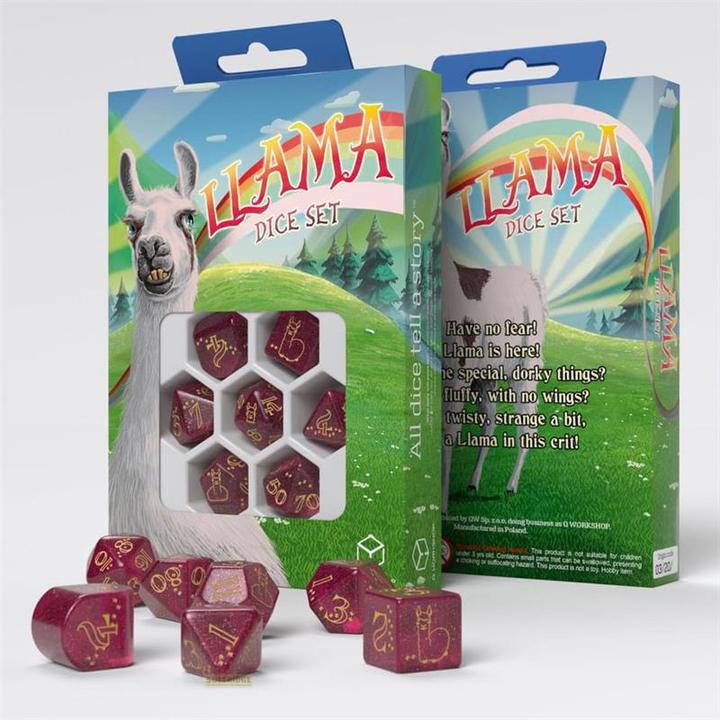 Actual product image Q Workshop Llama Dice Set: Puffy