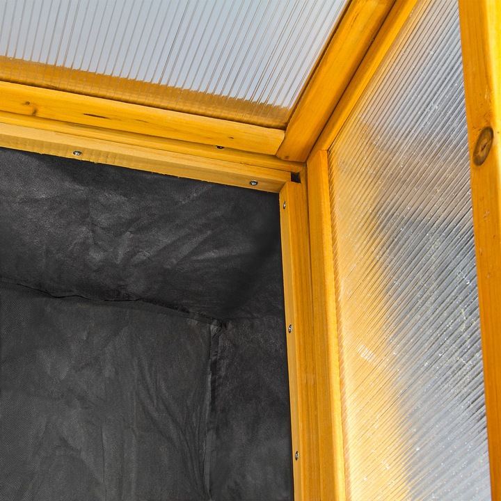 Actual product image Dema Lucca raised bed cold frame made of softwood