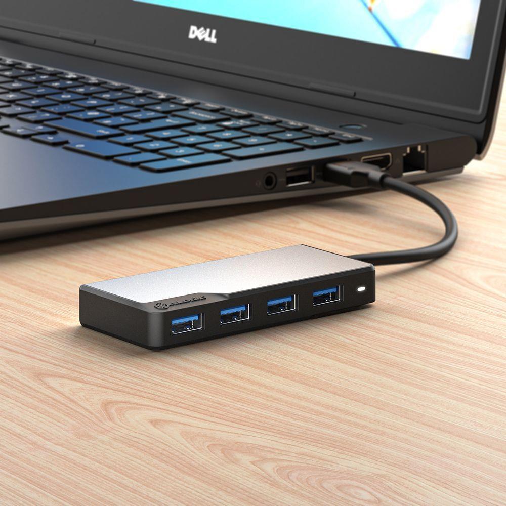 Thumbnail - Alogic USB-A Fusion SWIFT 4-in-1 (USB-C, 4 Ports), Dockingstation + USB Hub, Grau