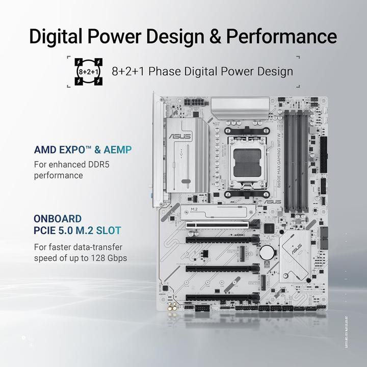 Productafbeelding ASUS B650E Max Gaming WIFI W (AM5, AMD B650E, ATX)