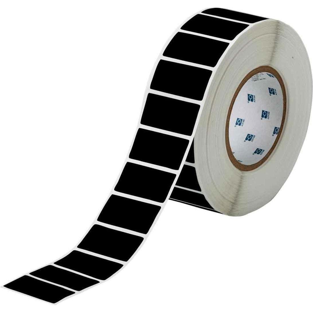 Brady, Etiketten, THT-17-8591-3-BK, Polyester, Schwarz, Glänzend, 50.80 x 25.40 mm, permanent (3000 E.)