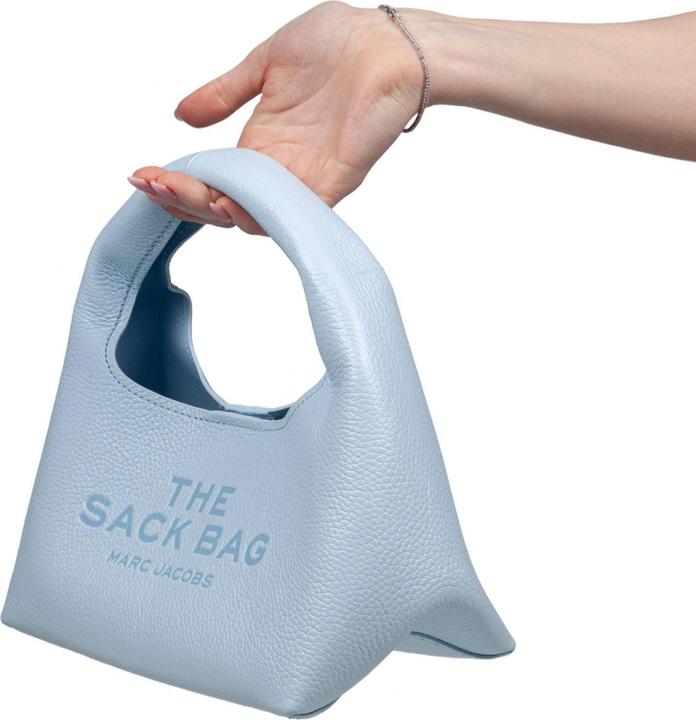 Immagine prodotto Marc Jacobs the mini sack bag in leather color light blue