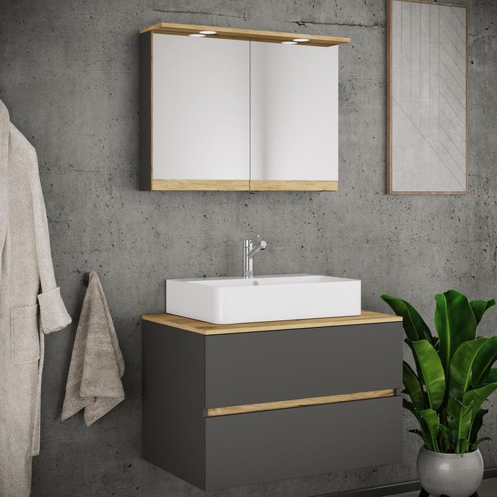 Produktbild VCM Badmöbel-Set mit Waschbecken Cosila-A 80