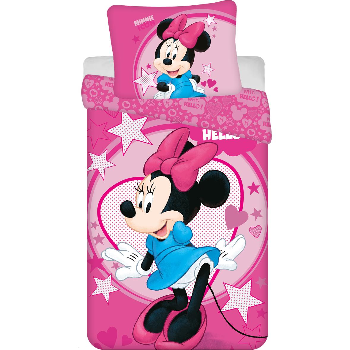 Tinisu, Kinderbettwäsche, Minnie Maus BettwÃ¤sche - 140x200 cm Kissen und Decke