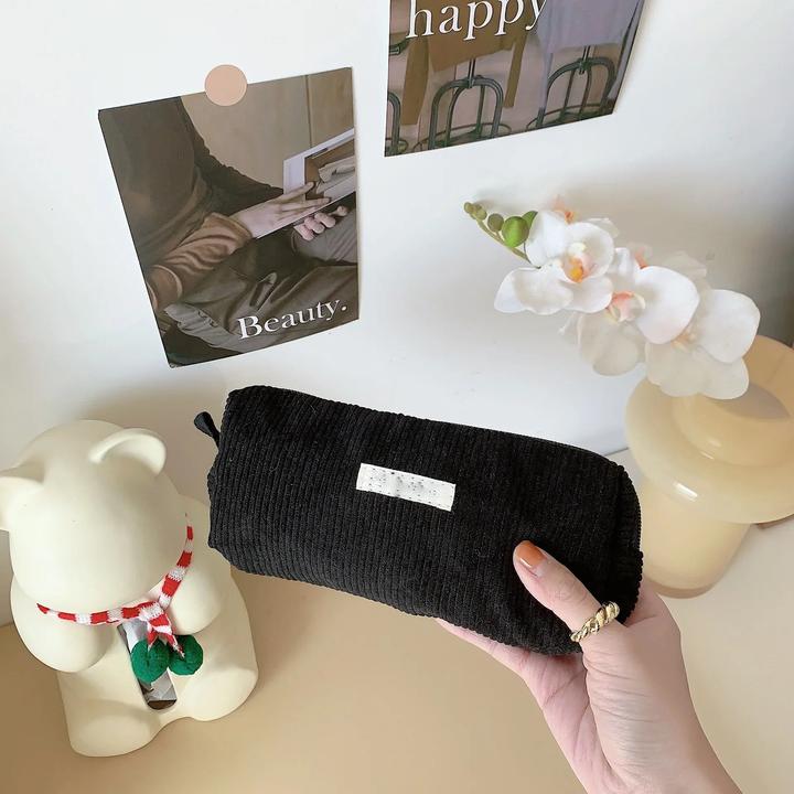 Actual product image Only-Bags.Store Toiletry bag Organiser Corduroy cosmetic bag Small make-up case