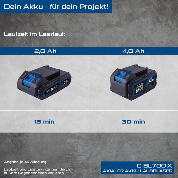 Produktbild Scheppach Akku-Laubbläser C-BL700-X (DIY) (Akkubetrieb, Laubbläser)