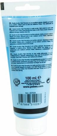 Actual product image Pebeo Studio Acrylics Fine Acrylic (Cerulean blue, 100 ml)