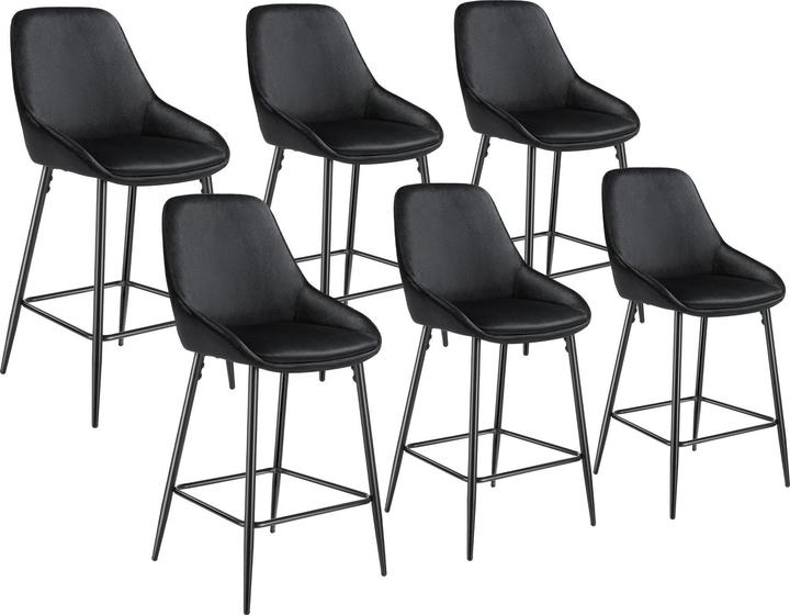 Produktbild tectake Thekenstuhl Siera mit Rückenlehne